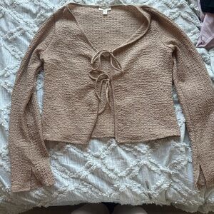 See You Monday Tan cardigan